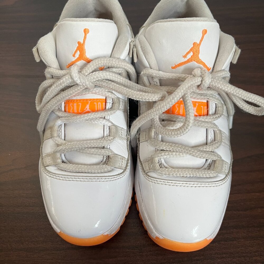 Nike Air Jordan 11 Retro Low PS Shoes 'Bright Citrus' DJ4328-139 Youth Size 2Y - Picture 3 of 8